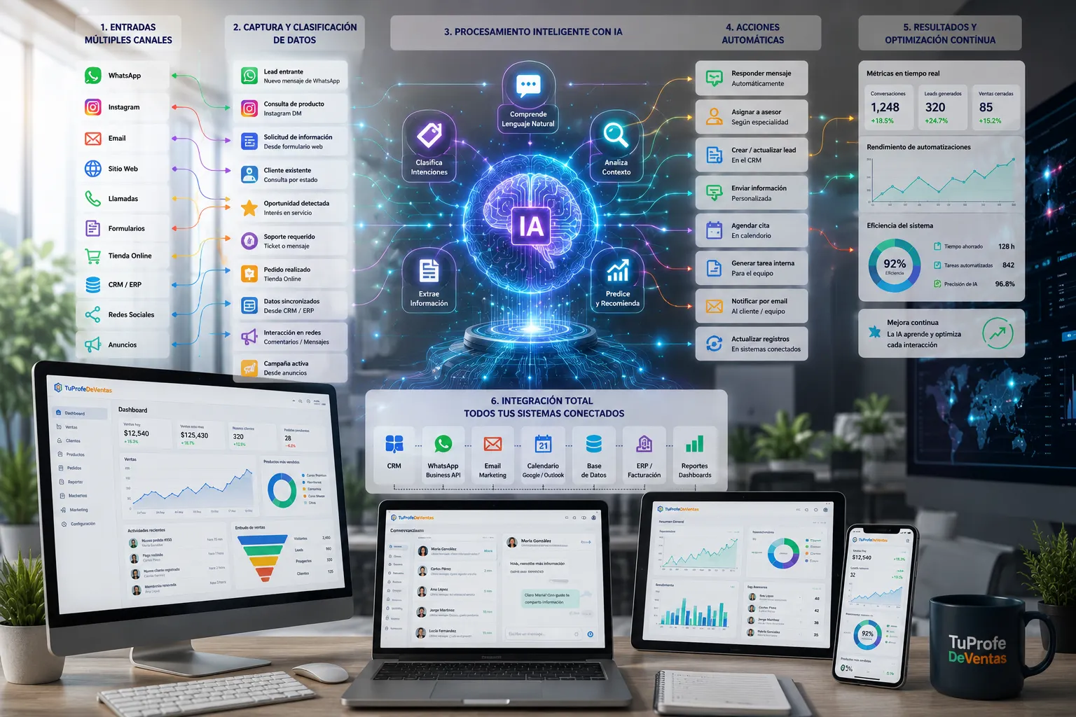 Sistema de atención automática para responder clientes