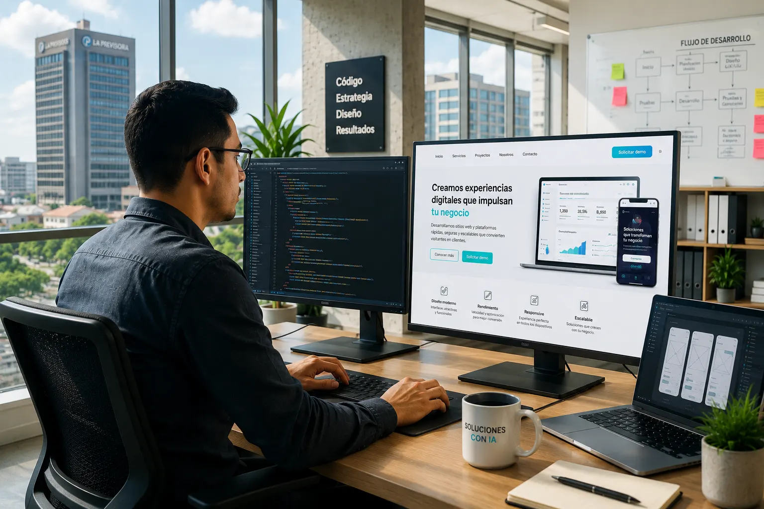 Página web diseñada para captar clientes desde internet